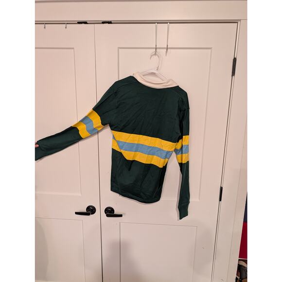 NWT Rowing Blazers Striped Rugby Shirt Green Yellow Blue S - Picture 8 of 10